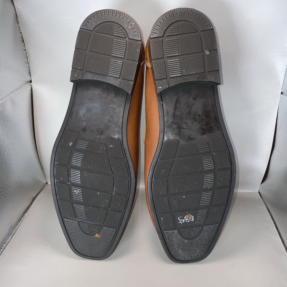 Men's Tan Leather Bit Loafers - Picture 8 of 8
